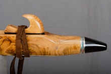 Black Locust Wood Native American Flute, Minor, Mid G-4, #O3B (12)